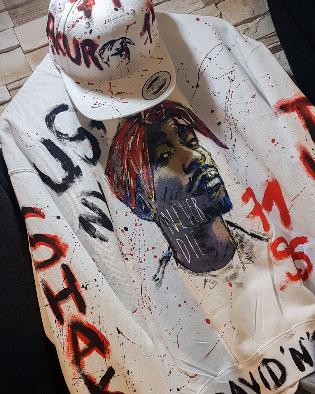 tupac peinture custom